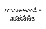 Schoonmaakmiddelen